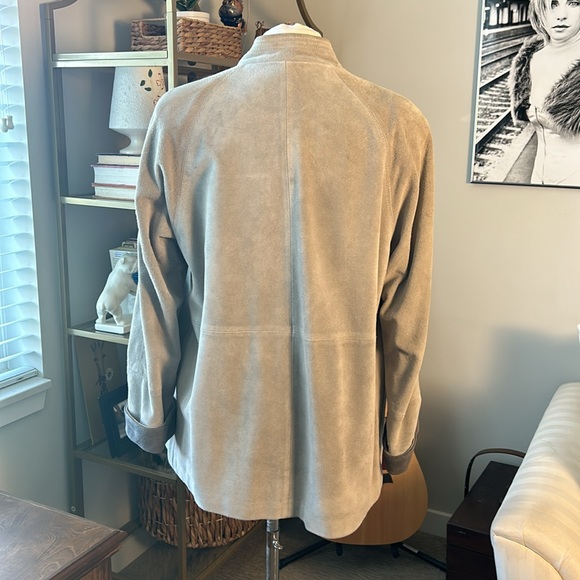 Jordache Vintage Suede Grey Chore Jacket - Picture 3 of 12